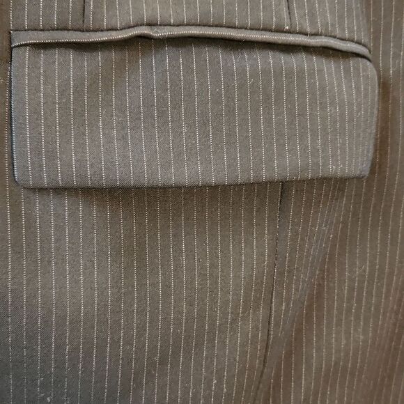 Classic Black Men's Blazer Size 40 Short Suit Coat Pin Striped Jos A Bank - Picture 5 of 6